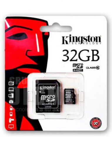 Micro SD Kingston 32GB Clase con...